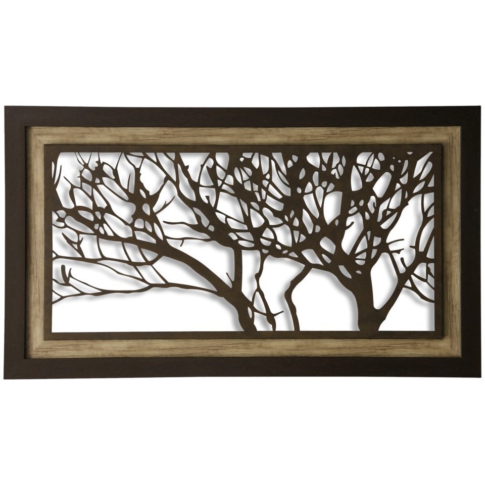 StyleCraft Wall Décor WM61006 Metal Laser Cut Tree Wall Art Esprit